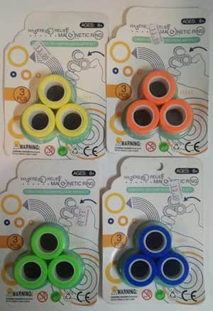 ספינר-שלושה טבעות מגנט