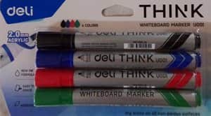 סט 4 טושים ללוח מחיק