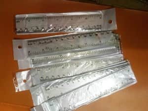 סרגל 15ס"מ פלסטיק.